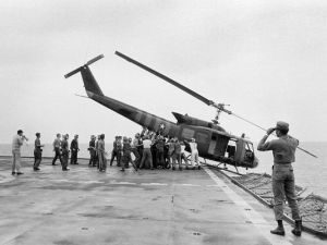 Fall of Vietnam Helicopter